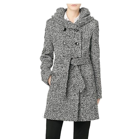 Calvin Klein Jackets & Blazers - SALE Calvin Klein long tweed belted peacoat